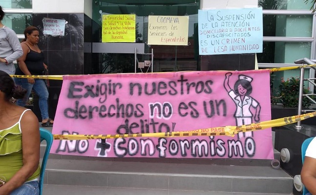 La protesta lleva varios días, incluyendo los días Santos.