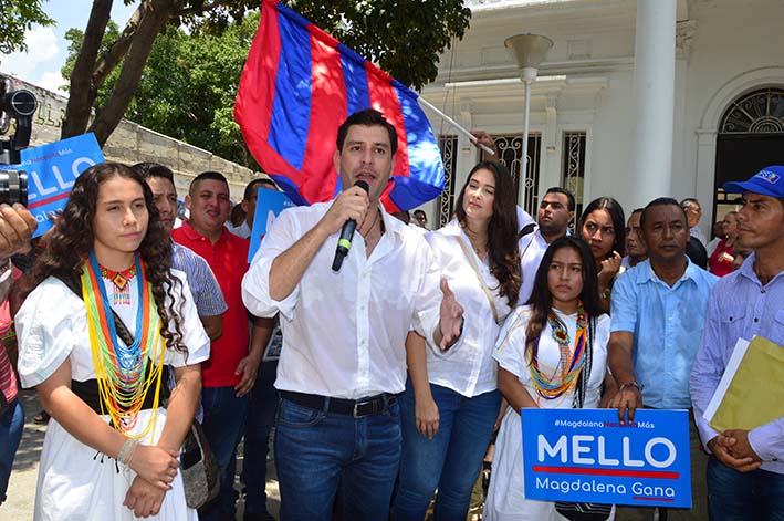 Lanzamiento de la candidatura a la Gobernación del Magdalena de Luis Miguel ‘Mello’ Cotes, quien no representará las banderas de un partido político.
