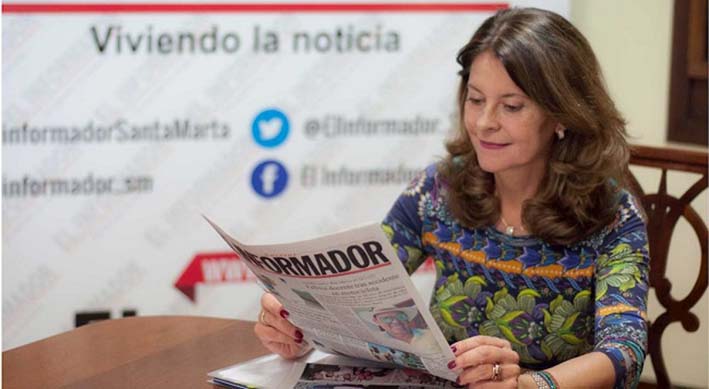 Marta Lucía Ramírez , vicepresidenta de la República de Colombia.