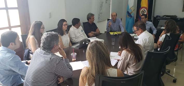 El alcalde (e) Andrés Rugeles participó en una reunión con el viceministro de Agua, José  Luis Acero y miembros del  Departamento Nacional de Planeación, DNP, para avanzar en el cumplimiento de El Pacto Por El Agua.