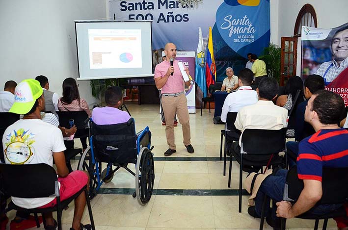 Jairo Amor, secretario de Desarrollo Económico ratificó el compromiso de la administración distrital por promover la inclusión laboral de los discapacitados. 