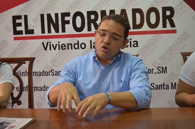 Rafael Martínez, alcalde de Santa Marta suspendido.
