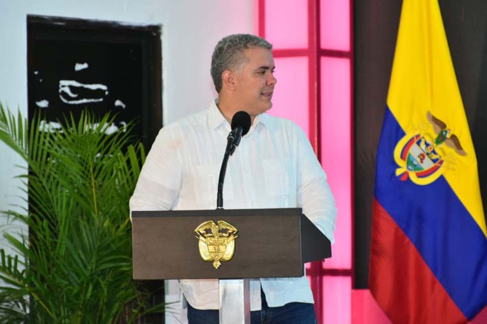 Presidente Iván Duque Márquez, presidente de Colombia.