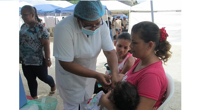 En lo que va de este año se ha beneficiado la población venezolana, en especial los niños con la aplicación de 11.291 dosis en vacunas.