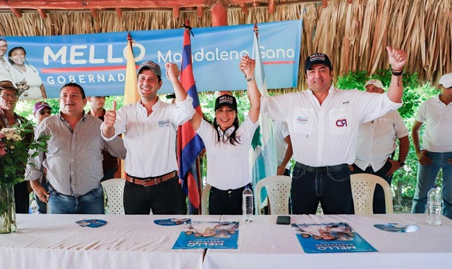Dirigentes políticos del orden nacional y local, acompañan al candidato a la Gobernación de Magdalena.