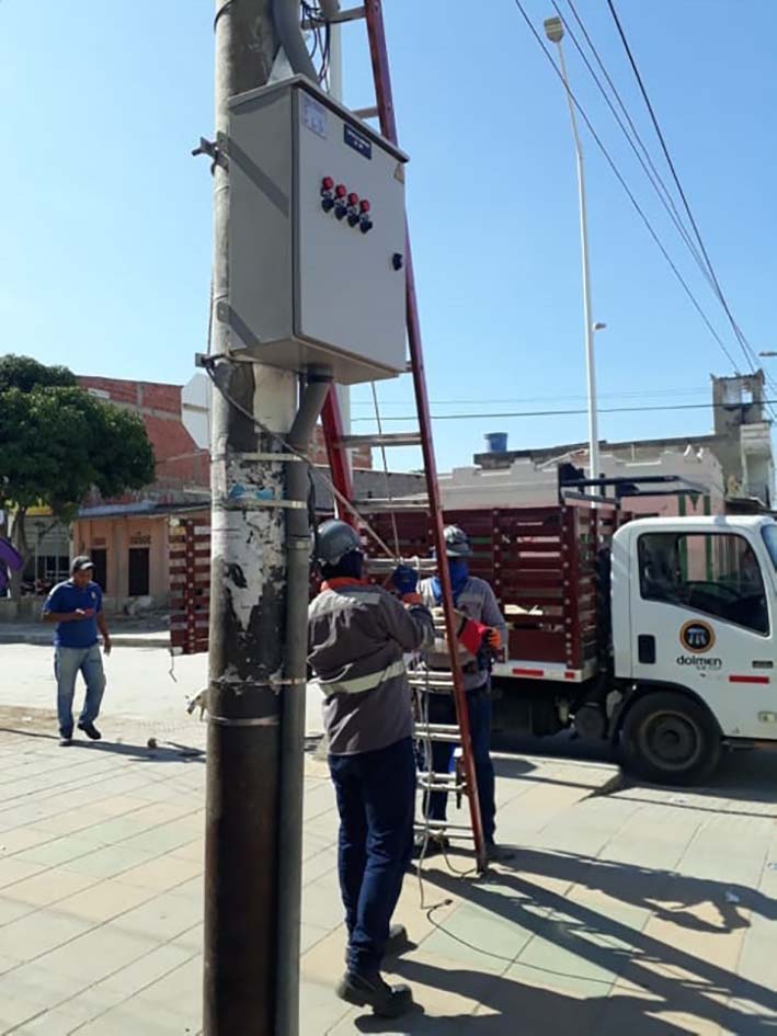 La empresa encargada del alumbrado público, el pasado lunes 9 de septiembre, logró restablecer la iluminación de ese importante sector de Ciénaga.