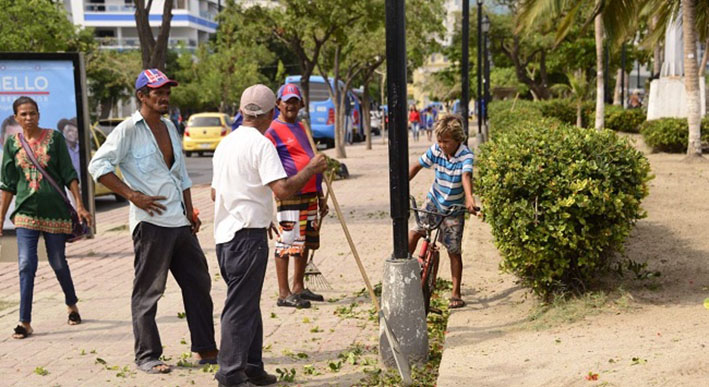 El pasado 4 de septiembre, la playa de la Bahía de Santa Marta y corredores del camellón, fueron limpiados como parte de la iniciativa de este plan integral  y durante dos días se realizaron los trabajos de limpieza y oxigenación en la playa. Archivo.