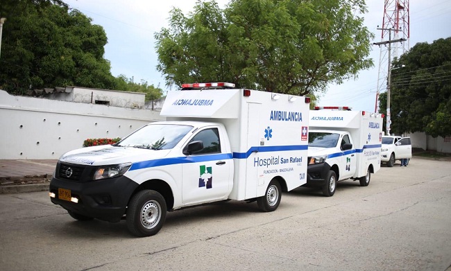 Las dos ambulancias se encuentran totalmente equipadas y son catalogadas como Unidades de Cuidados Intesivos móviles.