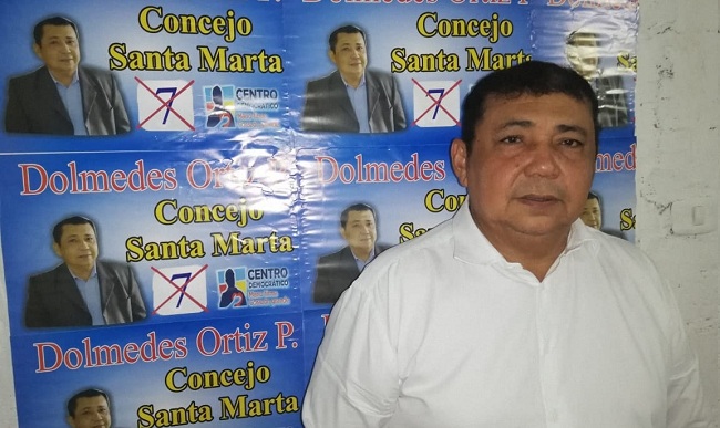 Dolmedes Ortiz, es uno de los aspirantes por el Centro Democrático para llegar al Concejo de Santa Marta.