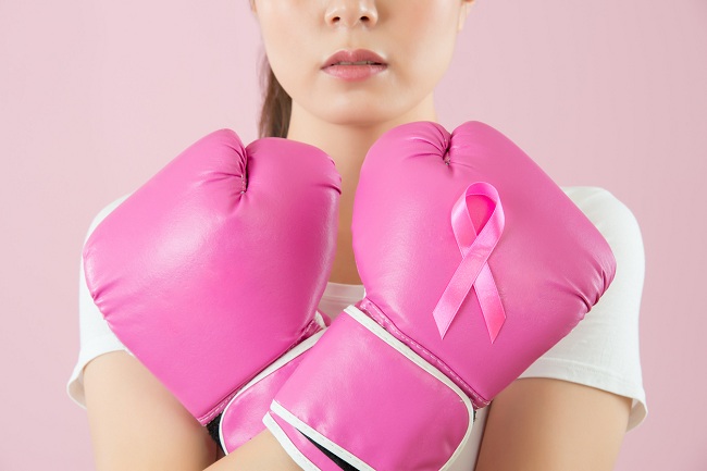 Juntos podemos luchar contra el cáncer de seno.