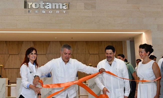 Contando  con la presencia del presidente de la república, Iván Duque Márquez, se inauguró la nueva torre del complejo hotelero Irotama.