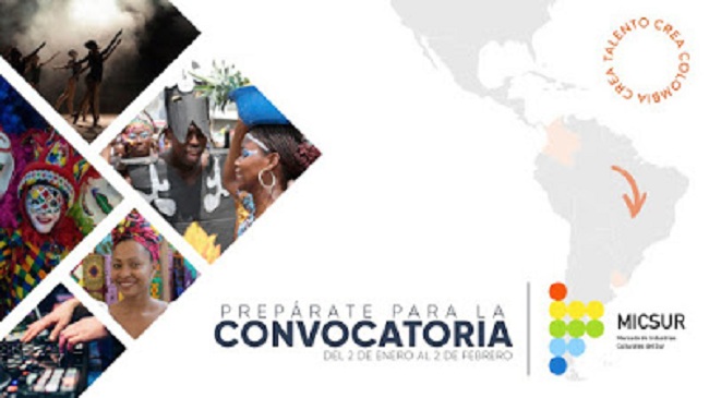 La convocatoria permitirá la participación de 90 agentes de industrias culturales y creativas de Colombia