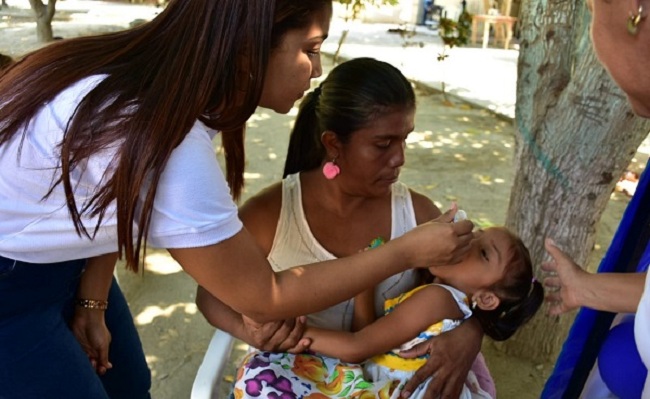 Los niños fueron los mayores beneficiados en la jornada de vacunación, donde se aplicaron más de 500 dosis.