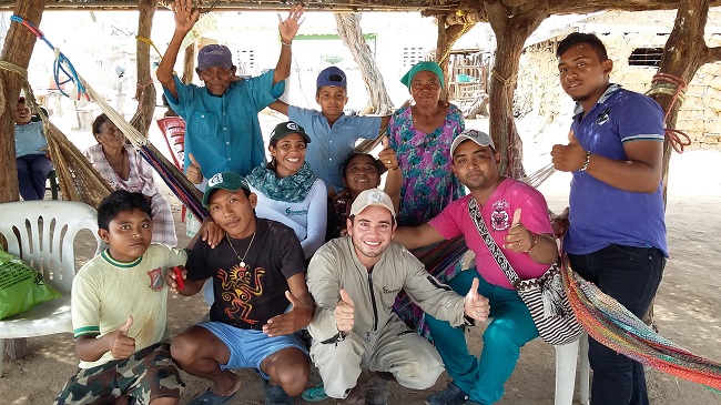 Durante el proyecto se lograron visitar nueve comunidades en los municipios de Uribia y Maicao.