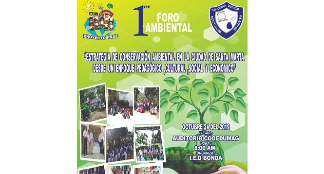 Primer foro ambiental organizado por el IED Bonda. 