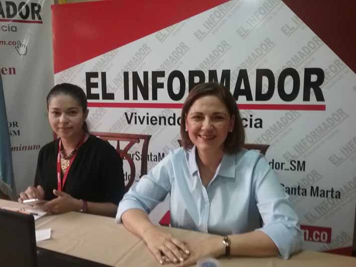 María del Rosario Guerra, Senadora del Centro Democrático y Precandidata a la Presidencia en el FacebookLive de EL INFORMADOR.