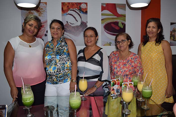 Yaleina Curiel, Dalia Salas, Luz Marina Jiménez, Chayo Fontalvo y Deisy Martínez. 