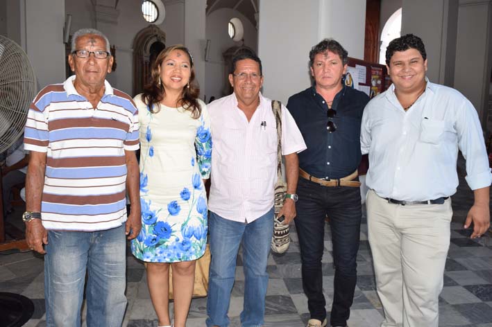 Leonidas Barros González, Martha Vives Alarcón, José Ponce Obispo, William García y Andrés García Cataño.