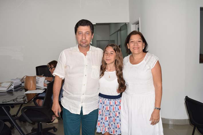 Jorge Luis Tamayo Callejas, su esposa Myriam Correa de Tamayo y su hija Fabiana Tamayo Correa.