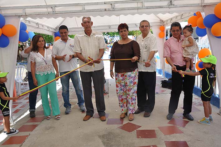 A la apertura asistió una comisión de la sede administrativa de Cajamag en Santa Marta, para hacer entrega del Centro Recreacional.