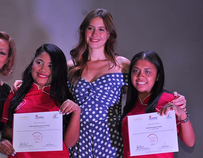 Yinn Marcela De la Hoz Ruiz, Taliana Vargas y Yulieth Delgado. 
