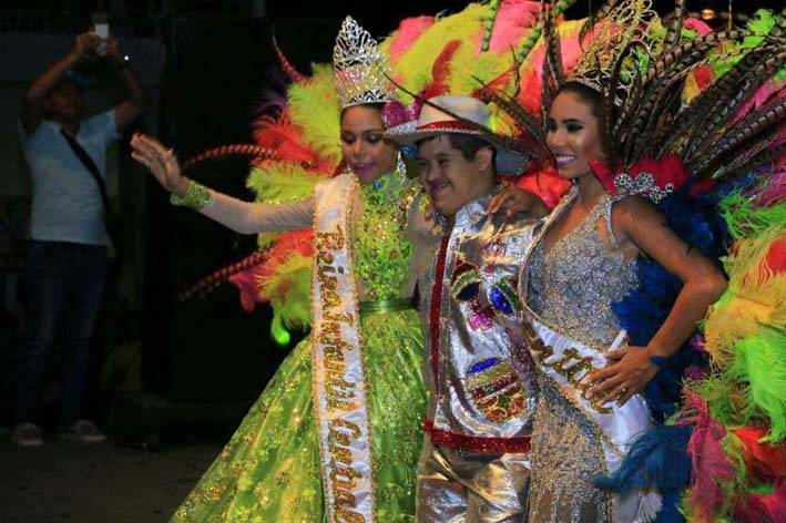 Norma Durán Sánchez, Ana de Dios Camargo y Carlos Alberto Rueda, los reyes del Festival Nacional del Caimán Cienaguero 2017.