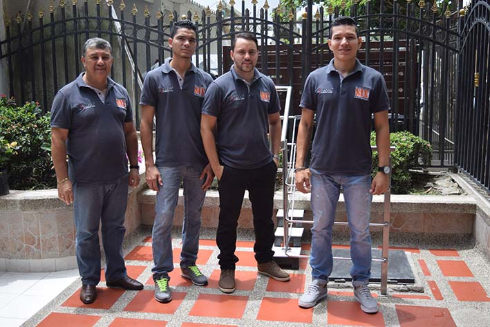 Cenys Salcedo, Orlando García, Egward Salcedo, Michael Bru.