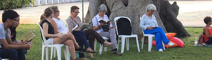 La Quinta de San Pedro Alejandrino vive una jornada de espacios ambientados sobre a literatura.