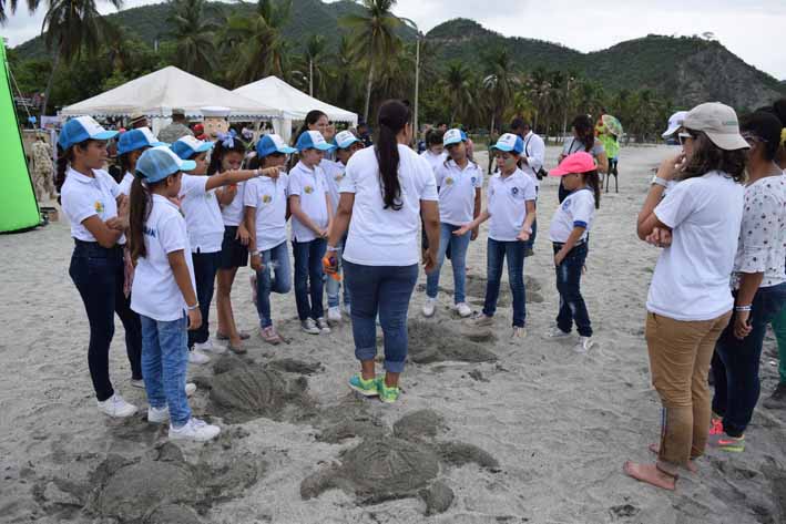 Los niños fueron los más animados y participativos en las actividades realizadas por las fundaciones y organización en el marco de la realización del II Festival Ambiental.