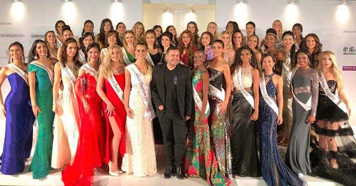 Grupo participante del Miss Tourism World 2018.