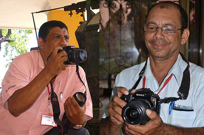 Edgar Fuentes y Orlando Marchena, reporteros gráficos de EL INFORMADOR. 
