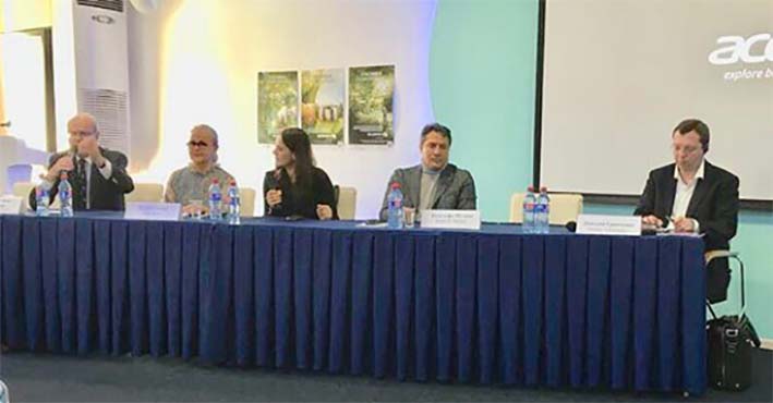 Diversos temas fueron los tratados en la conferencia internacional de cultura por el presidente de la Fundación Festival de la Leyenda Vallenata, Rodolfo Molina Araujo.