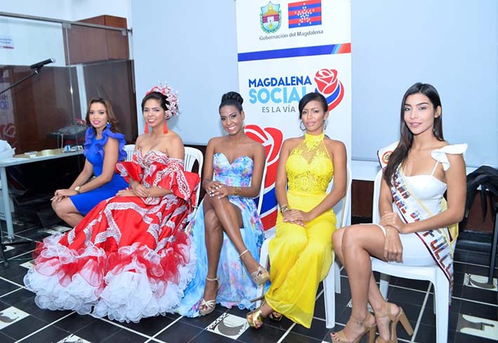 Las bellas jóvenes cuentan con la preparación necesaria para representar al Magdalena en los diferentes eventos, al igual que la actual reina del Folclor, que este año representará a Colombia en dicho certamen. 
