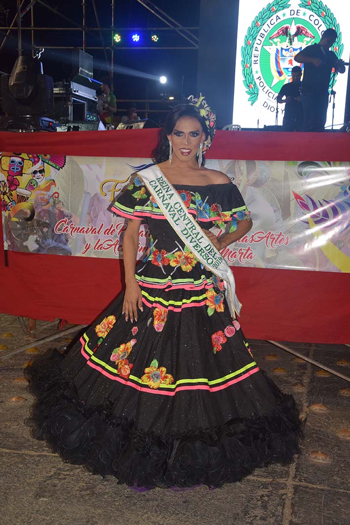 La reina Central dl Carnaval Diverso 2019, Maileth Rivadeneira Sala, hace una participación activa en los diferentes eventos que se organizan en el marco de la fiesta del Carnaval 2019.