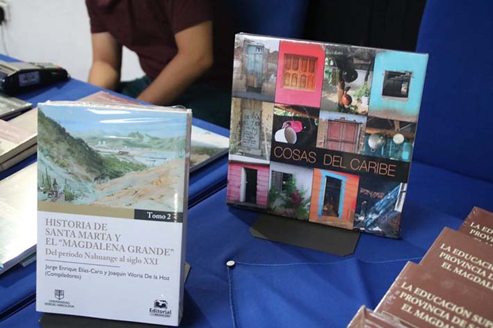 Los libros Historias de Santa Marta y el ‘Magdalena Grande’ del periodo de Nahuange al siglo XXI y Cosas del Caribe, fueron presentados en el marco de estas actividades.