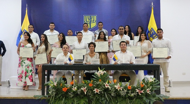 La Universidad Sergio Arboleda, a través de su Escuela de Posgrados, celebró en días pasados  la ceremonia de graduación que otorgó el título a 65 especialistas y 19 magísteres.