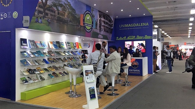 La Editorial Unimagdalena realiza la presentación de más de 300 obras en el desarrollo de la trigésima segunda versión de la Feria Internacional del Libro de Bogotá.