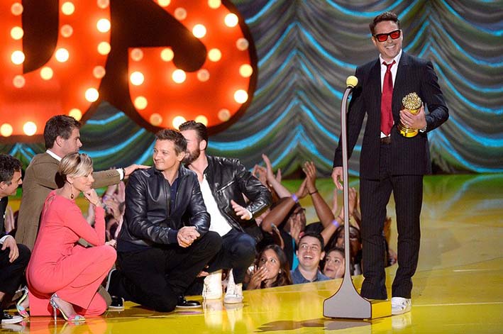Robert Downey  en los premios Mtv Movie &Tv Awards.
