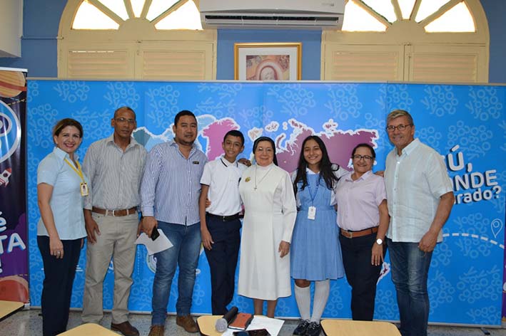 Estudiantes que representarán a Santa Marta en prueba nacional de geografía. 
