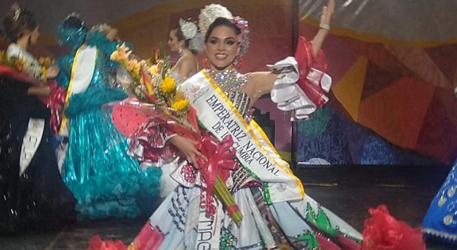 Anyela Sabrina Ballesteros es la nueva Emperatriz Nacional de la Cumbia 2019 - 2020.