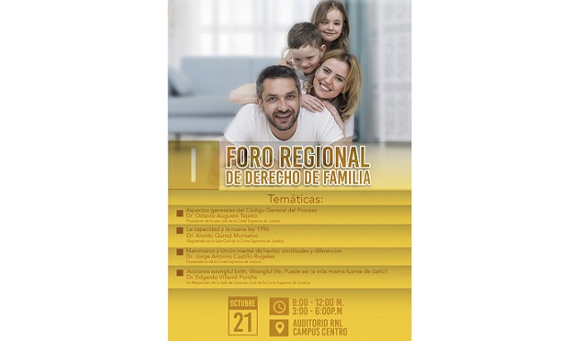 I Foro Regional de Derecho de Familia.