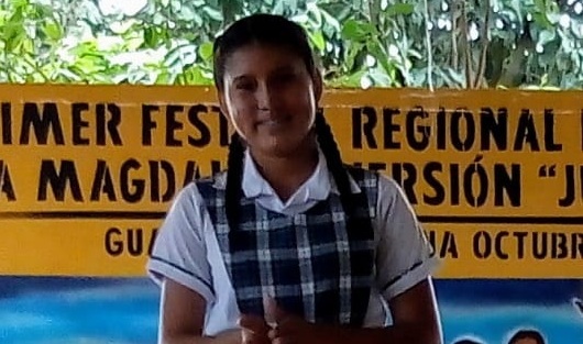 Natalia Estrada Báez, ganadora del primer puesto del VII Concurso de Ortografía Interinstitucional.