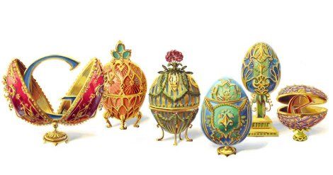 Cincuenta son los famosos huevos de Pascua que Peter Carl Fabergé creó en sus talleres.