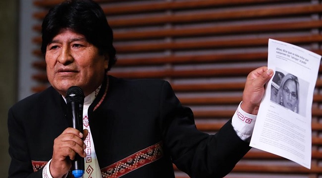 Evo Morales,  expresidente boliviano