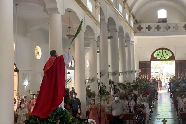 Esta festividad se lleva a cabo en la mayoría de las Iglesias Católicas para dar inicio a la Semana Mayor.