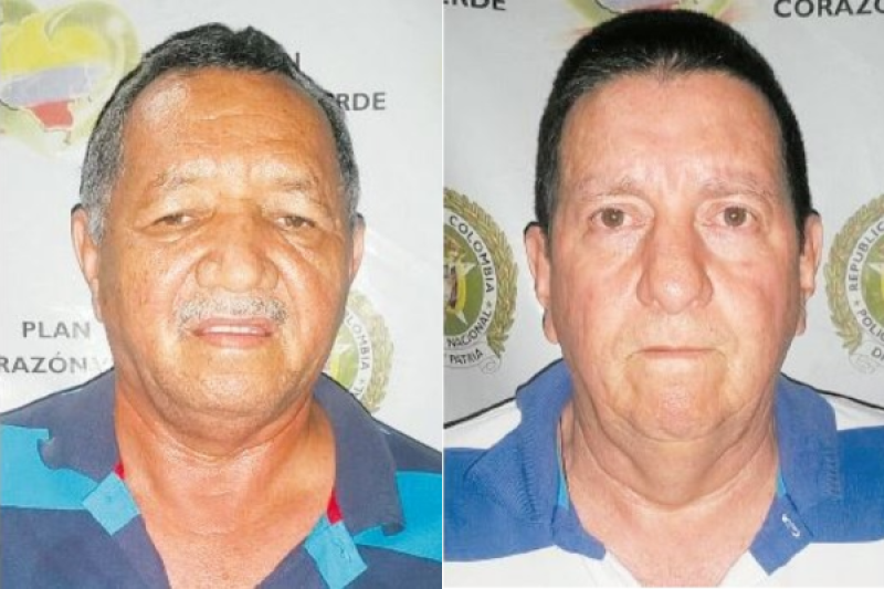 Jairo Antonio Fuentes Vargas y Jairo Portillo Gerardino, condenados por homicidio.