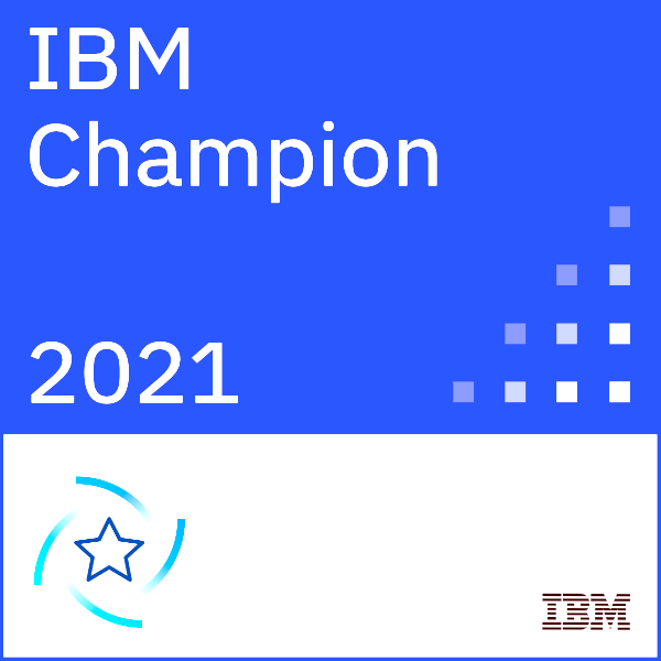 Insignia de IBM Champion.
