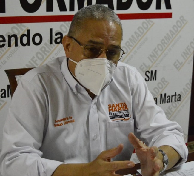 El secretario de Salud Distrital, Henrique Toscano Salas, durante la entrevista concedida a EL INFORMADOR 
