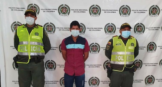 Daimer Alberto Martínez Camargo, detenido en El banco, Magdalena.