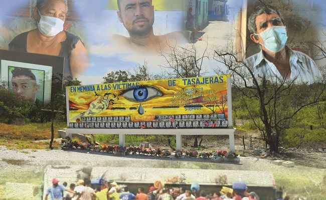 En el lugar de la desgracia, la comunidad gestionó la construcción de un mural en memoria de los fallecidos.